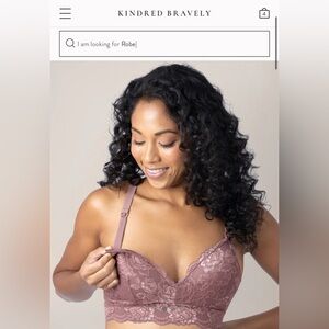 Lace Minimalist Hands-Free Pumping & Nursing Bra | Twilight - Regular (B-D) / M